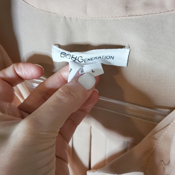 Bcbgeneration Sheer long sleeve blouse Large - Picture 3 of 11